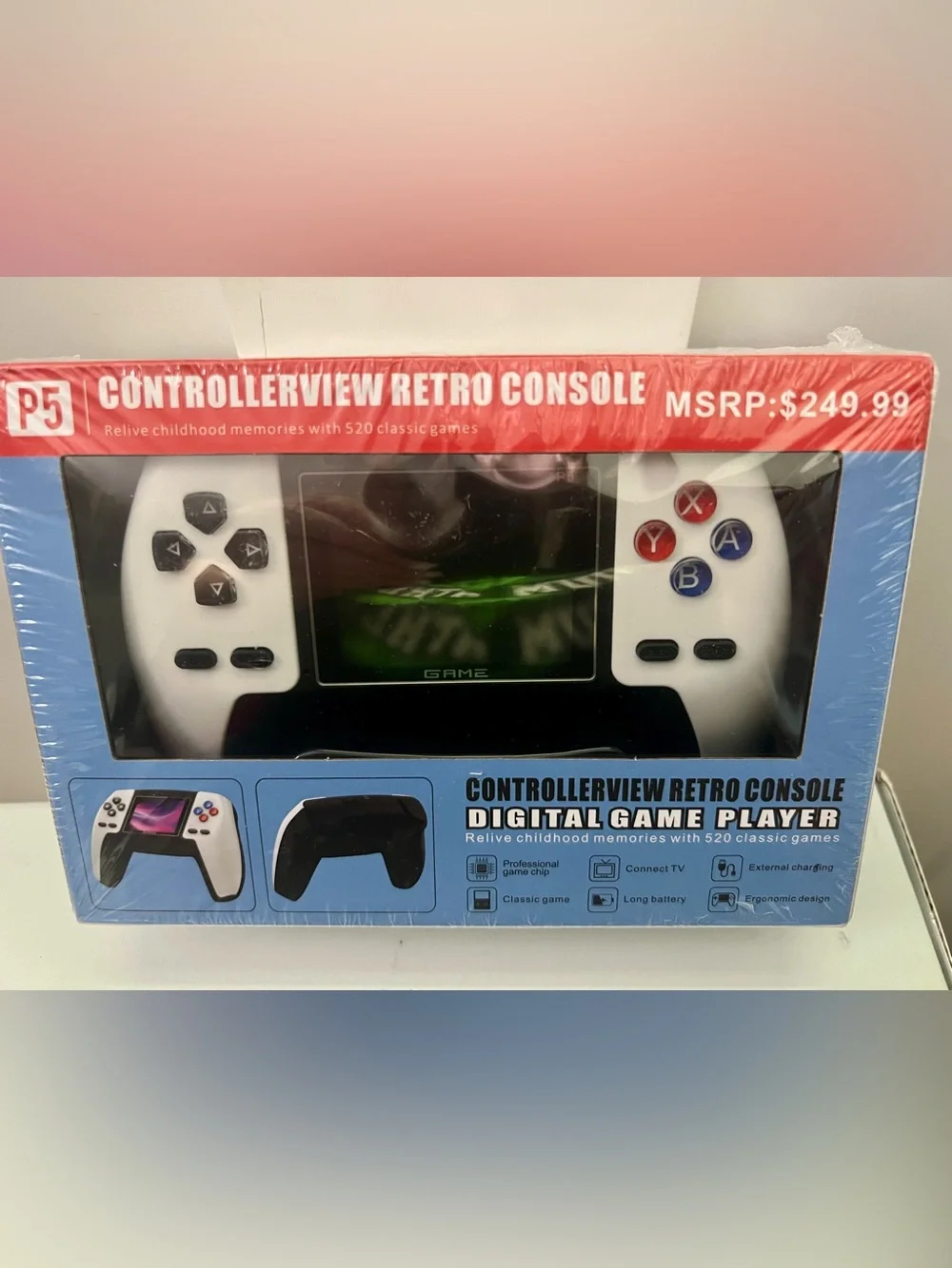 P5 Controllerview Retro Console handheld device 520 pre-installed classic games